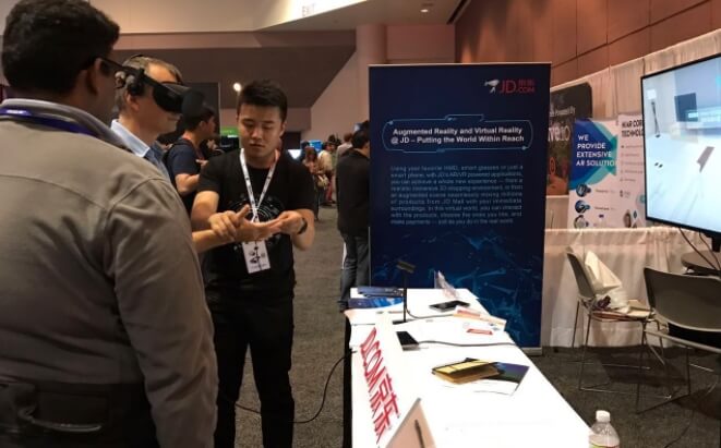 The scientist, JD's Hui Zhou, told attendees at Augmented World Expo 2017 (AWE)