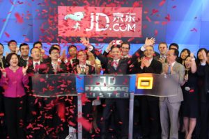 JD.com was listed on New York's NASDAQ stock exchange under the ticker "JD"