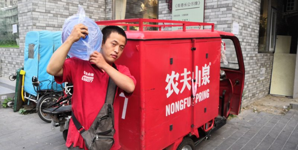 Since joining JD’s program, the daily orders in Nongfu’s offline water stations have increased about 20% overall