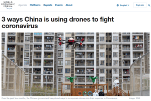 “With the support of the local government, e-commerce company JD deployed its drone team.