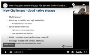 Challenges for cloud native storage, as explained by Shuoran Liu