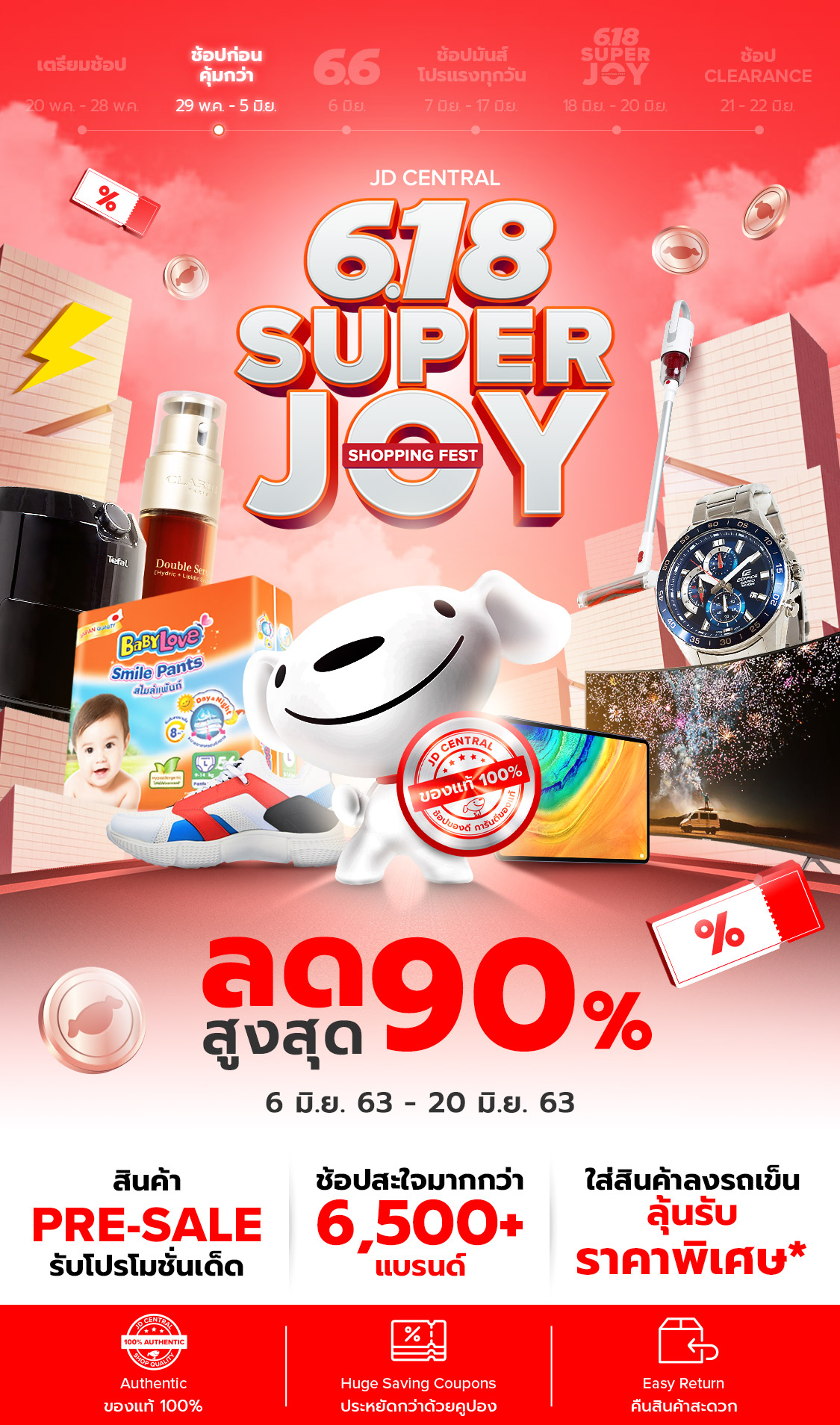 Named JD Central 618 Super Joy Shopping Fest