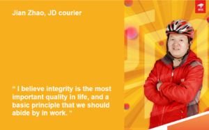 Jian Zhao, JD Courier, Integrity