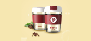 Resposible Consumption: JD and Costa Luanche Co Branded Coffee Cup
