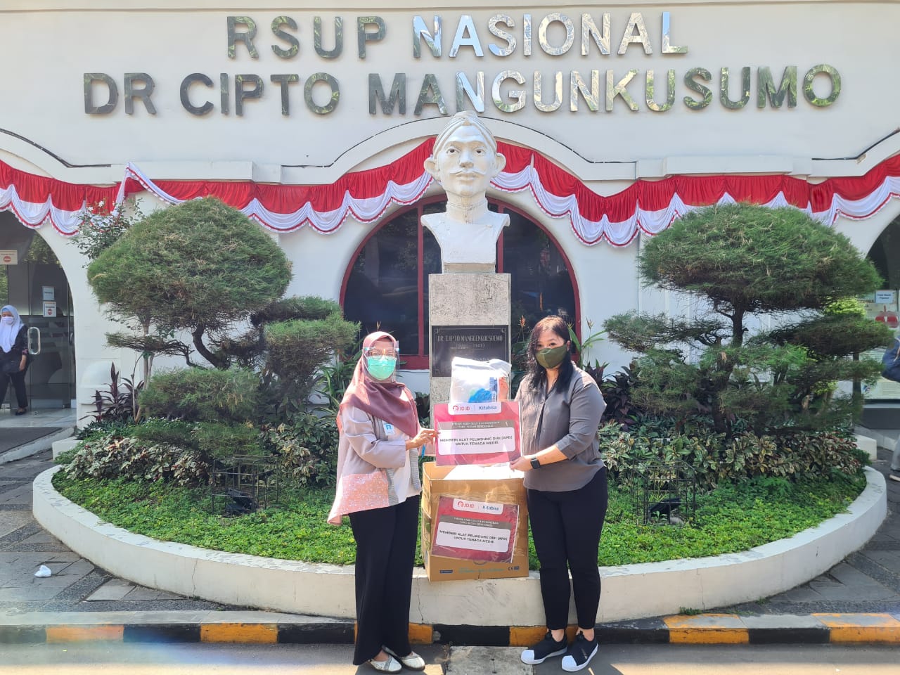 PPE distribution to local hospital in Indonesia on September 5th.