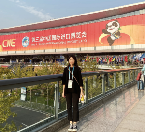 Adeline Liu at CIIE in Shanghai