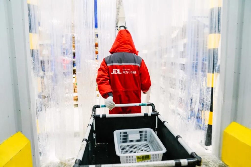 Inside one of JD’s cold chain warehouses
