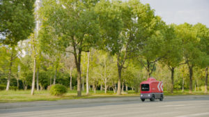 Level 4 autonomous delivery vehicle at scale in Changshu | Jd.com