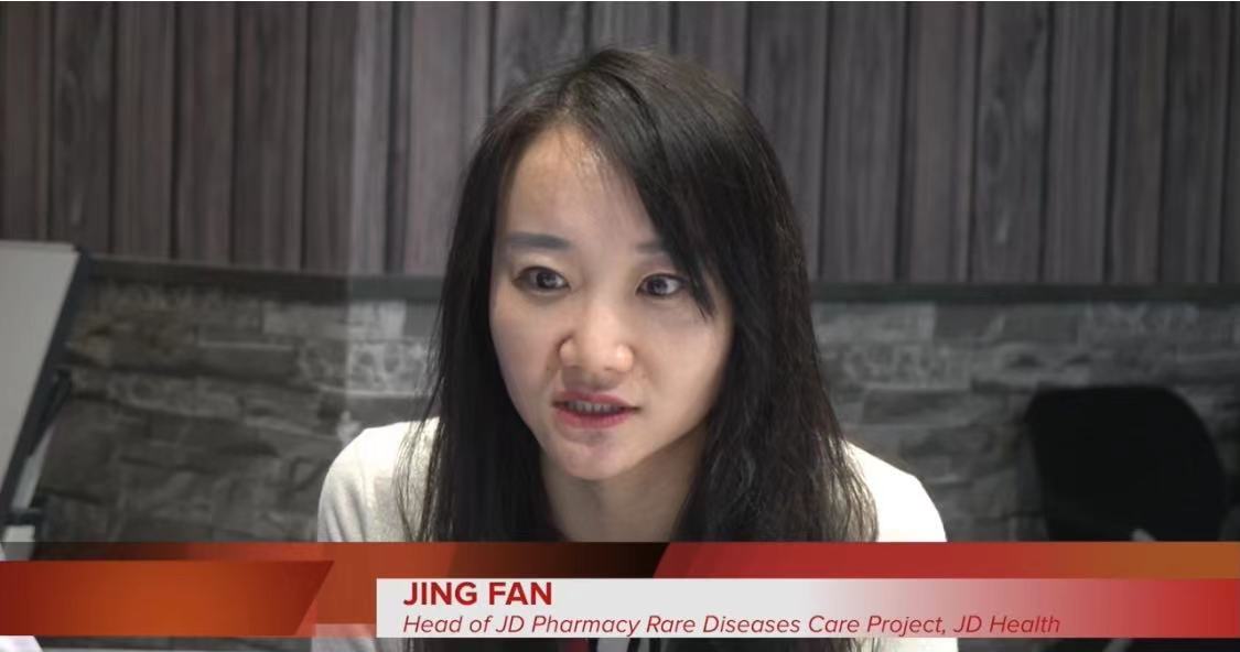 Jing Fan, head of the JD pharmacy’s rare disease care project at JD Health