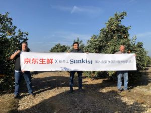 JD.com Plans to Double Imports of Sunkist Citrus Over the Next Three Years